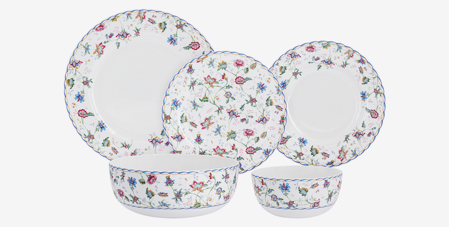 Поступление посуды из костяного фарфора Anna Lafarg Emily. Коллекции Flowers, Provence, Arctic, Buckingham, Lotus gold