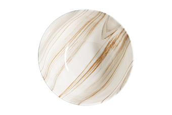 Салатник, 15,5х7,5 см, 700 мл, фарфор P, белый, мрамор, Royal Marble